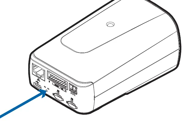 Location of the firmware revert button.