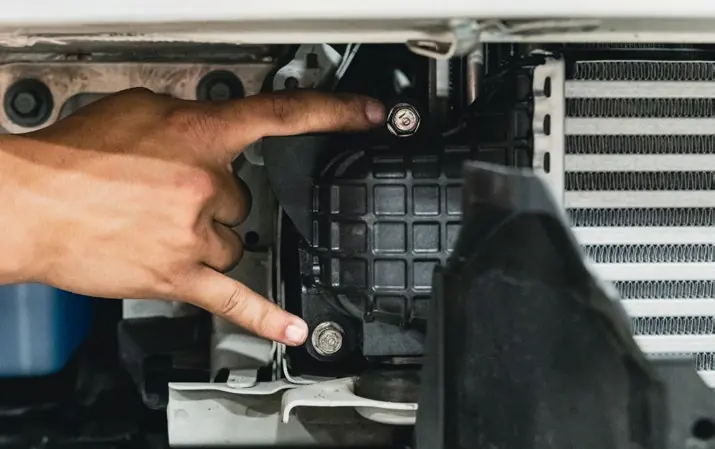 Removing factory brackets