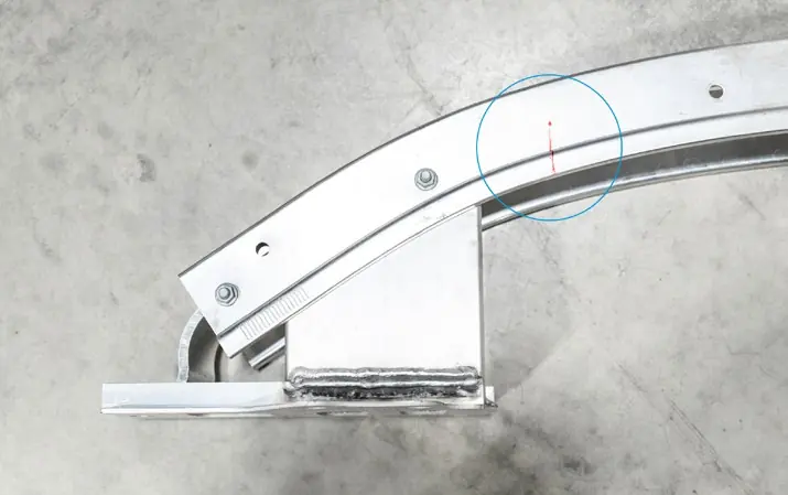 Marking the bumper beam