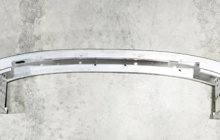 Trimming the bumper beam