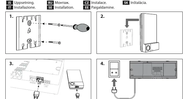 Installation steps for the Zigbee module