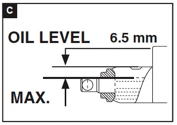 Oil level check