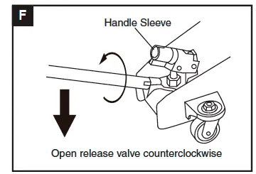 Opening release valve