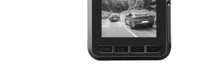 Close-up of the screen and control buttons.