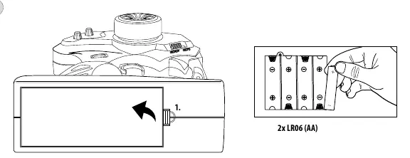 Transmitter battery installation