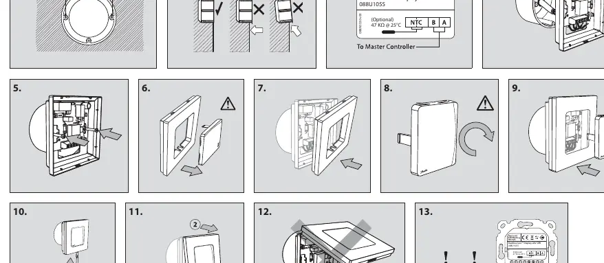 Installation steps 1-9