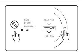 Test menu interface