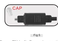 Removing protective caps from the optical cable