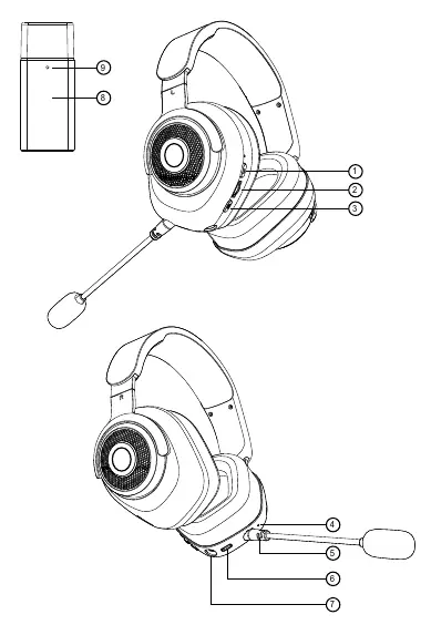 Headset parts diagram