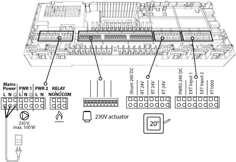 ICON2 Advanced Master Controller wiring