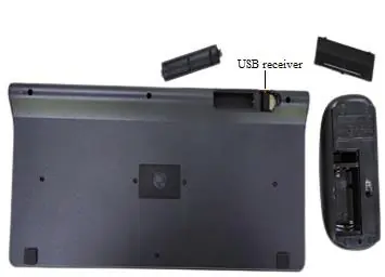 USB receiver location