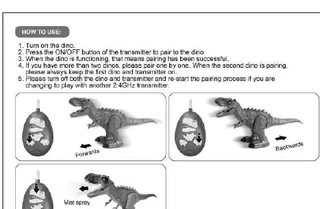 Pairing and operation instructions