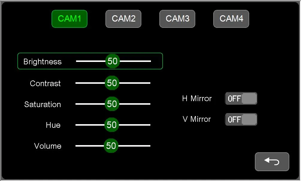 Camera Display Settings