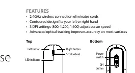 Mouse components and layout