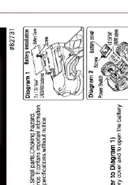 Vehicle battery installation (Diagram 2)