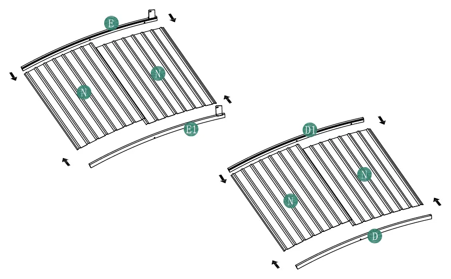 Step 12: Roof panel assembly