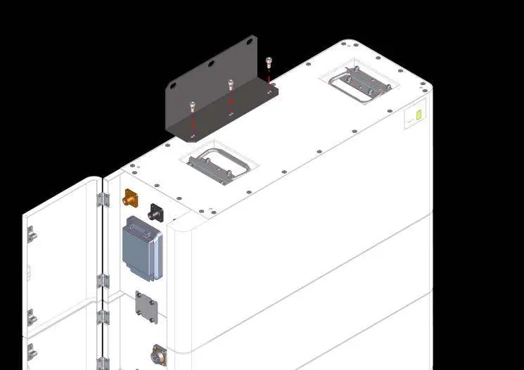 Stacking battery modules.