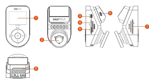 Camera components and button layout