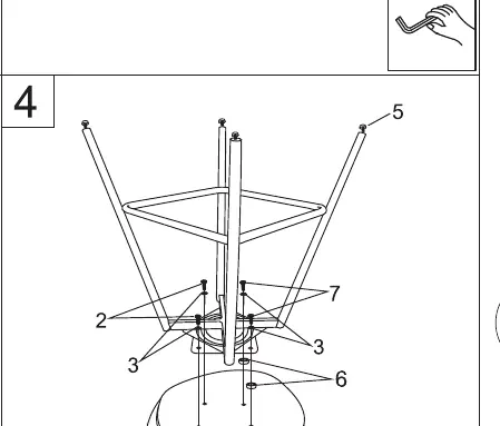 Step 4: Attaching the seat.