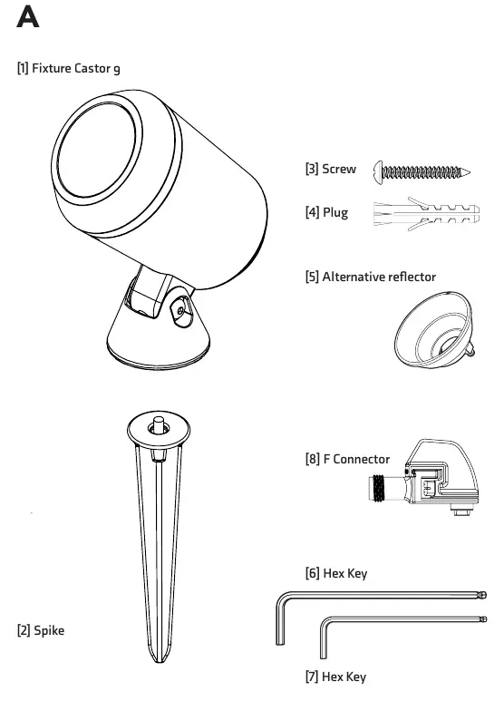 Included parts list