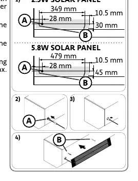 Securing the solar panel with rivets
