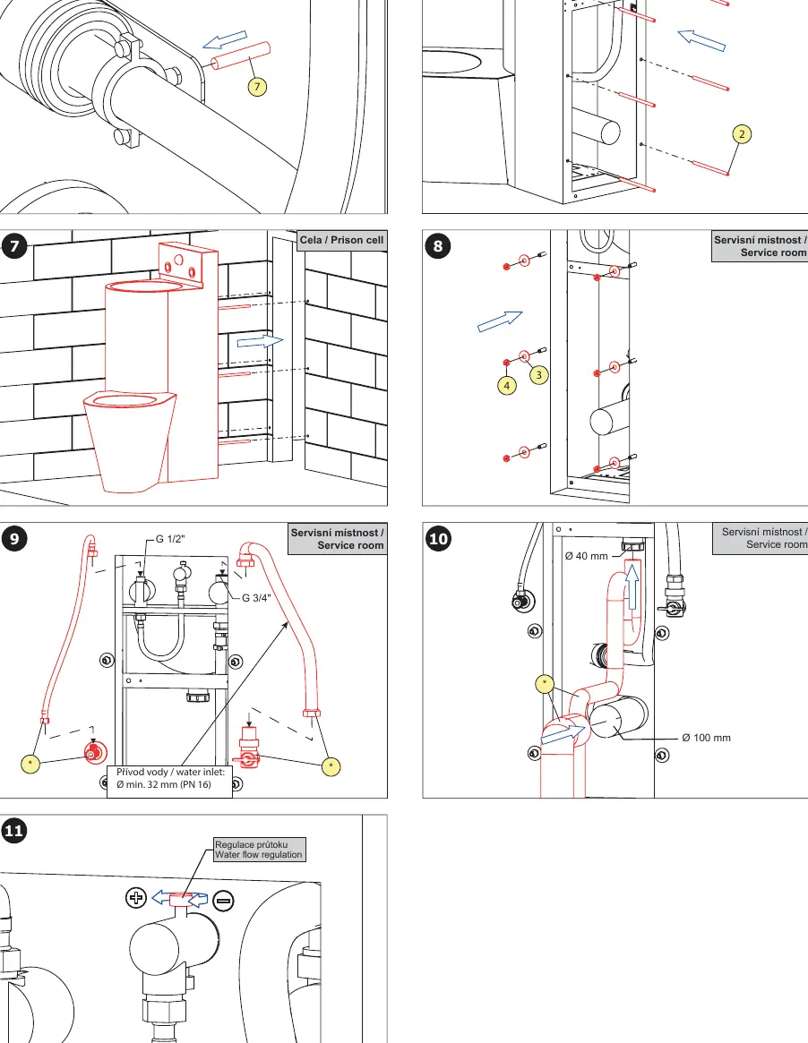 Installation steps 6-11