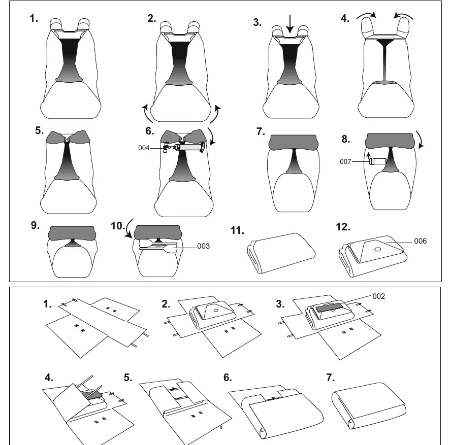 Folding and packing sequence