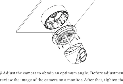Final camera adjustment