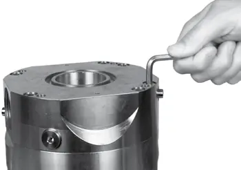 Remove port flange.