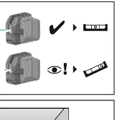 Out-of-level warning indicator.