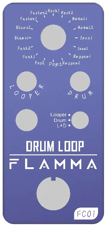 Flamma FC01 top panel layout