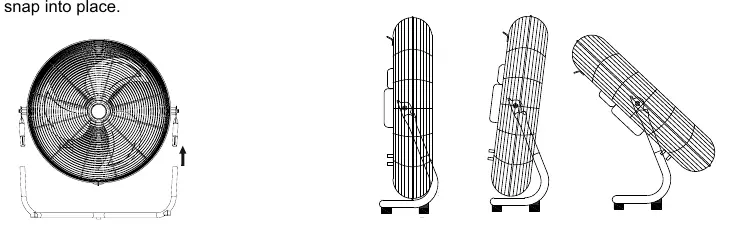 Assembly and tilt adjustment diagram
