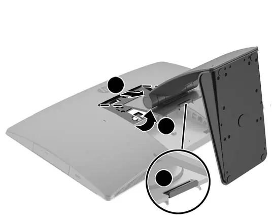 Attaching the recline stand