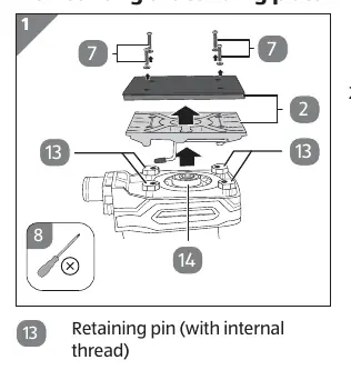 Dismounting the sanding plate