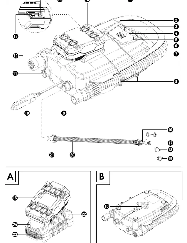 Device components and layout