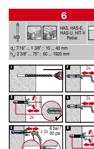 Injection and insertion steps