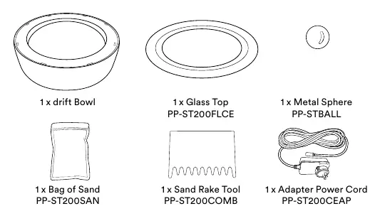 Included parts list