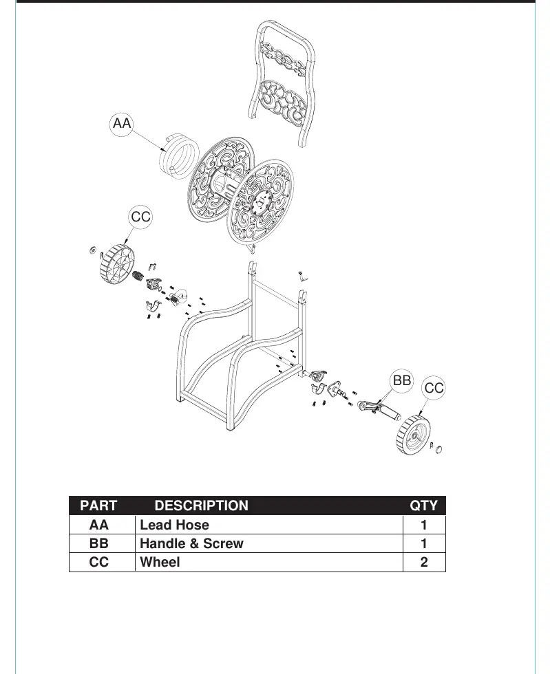 Device parts diagram with labels