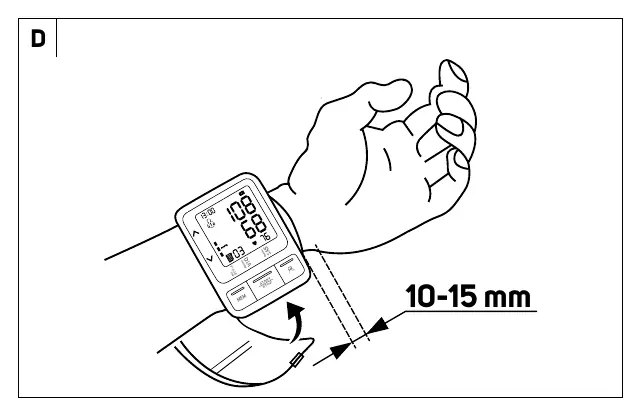 Correct cuff placement