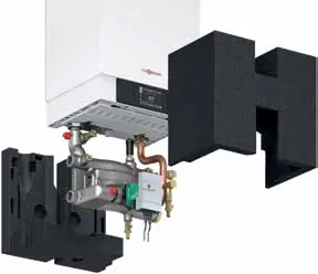 Pump connection set for single boilers.