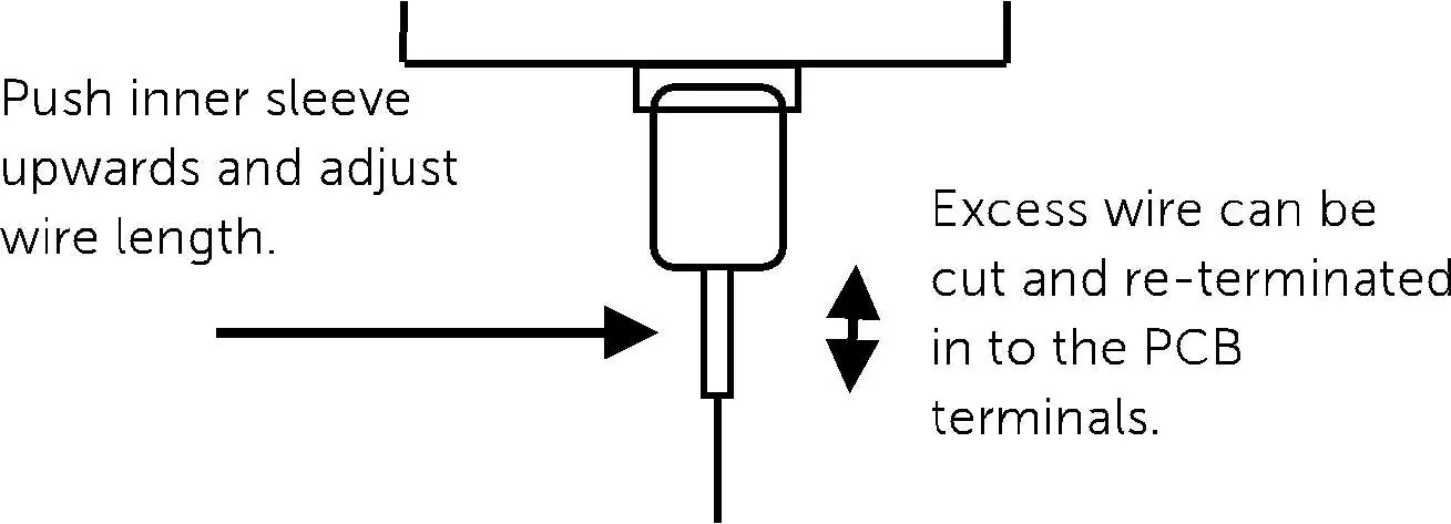 Wire length adjustment
