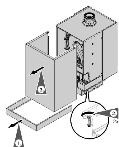 Removing the front enclosure panel