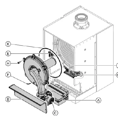 Removing burner assembly