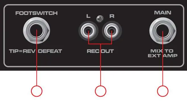 Footswitch and Output Connections