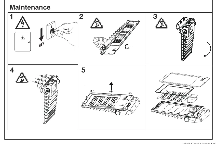 Maintenance steps 1-5