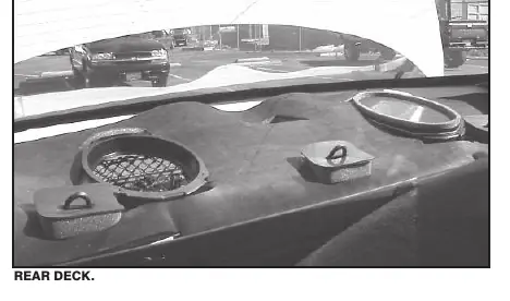 Rear deck speaker location
