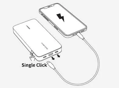Charging a mobile device.