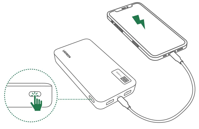Wired charging setup
