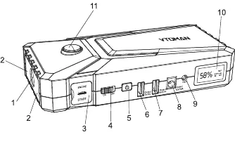 Vtoman V8 parts diagram