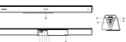 Soundbar controls and ports